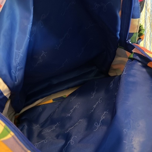 Vera Bradley book bag. Multicolored, lots of pockets. Computer safe. - Picture 3 of 11